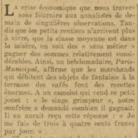 La crise économique voit des «sans métier» gagner des sommes considérables