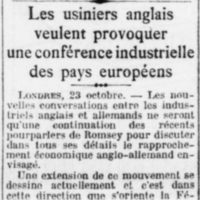 Une conférence industrielle des pays européens