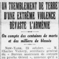 Un tremblement de terre dévaste l'Arménie