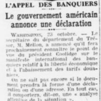 L'appel des banquiers
