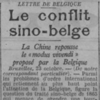 La Chine veut que la Belgiqur soit soumise à la loi chinoise