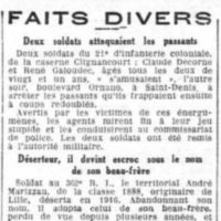 Le Petit Parisien faits divers 5