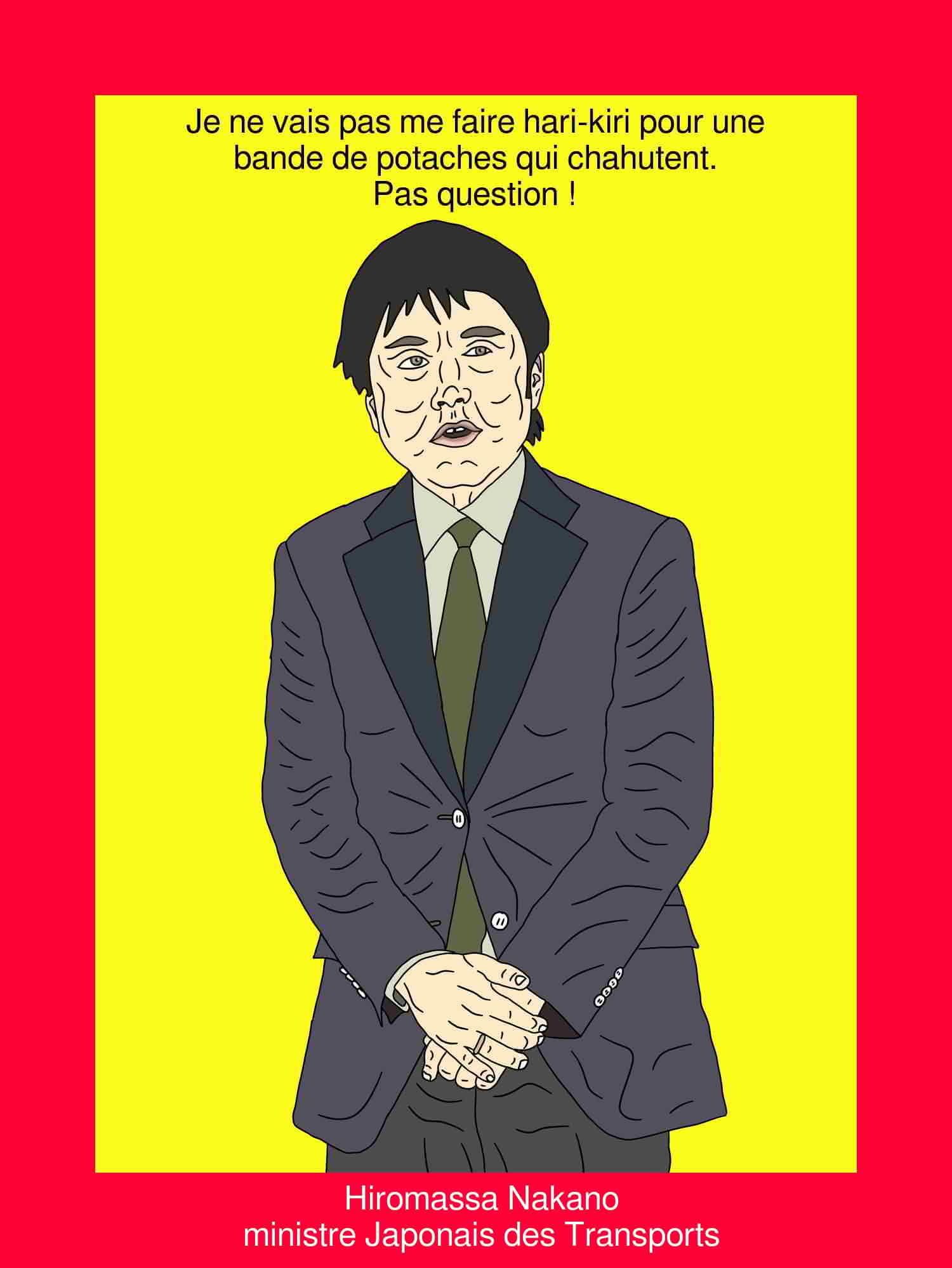 Hiromassa Nakano ministre japonais des transports
