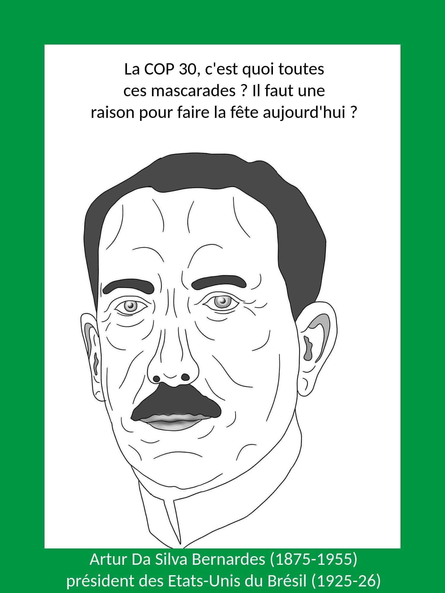 Artur Da Silva Bernardes président du Brésil 1925