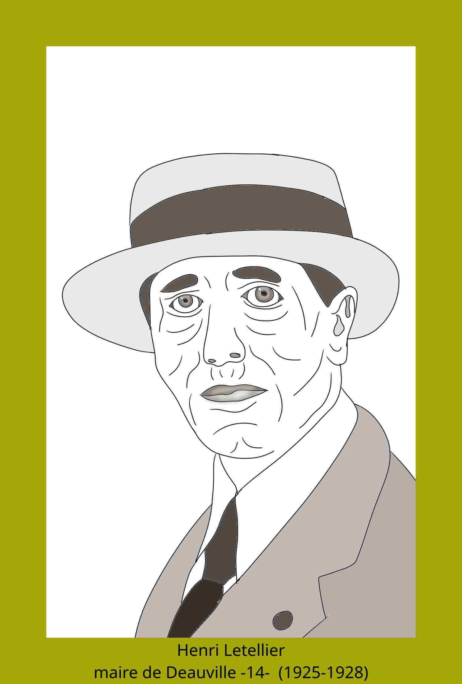 Henri Letellier maire de Deauville-14 -- 1925-03