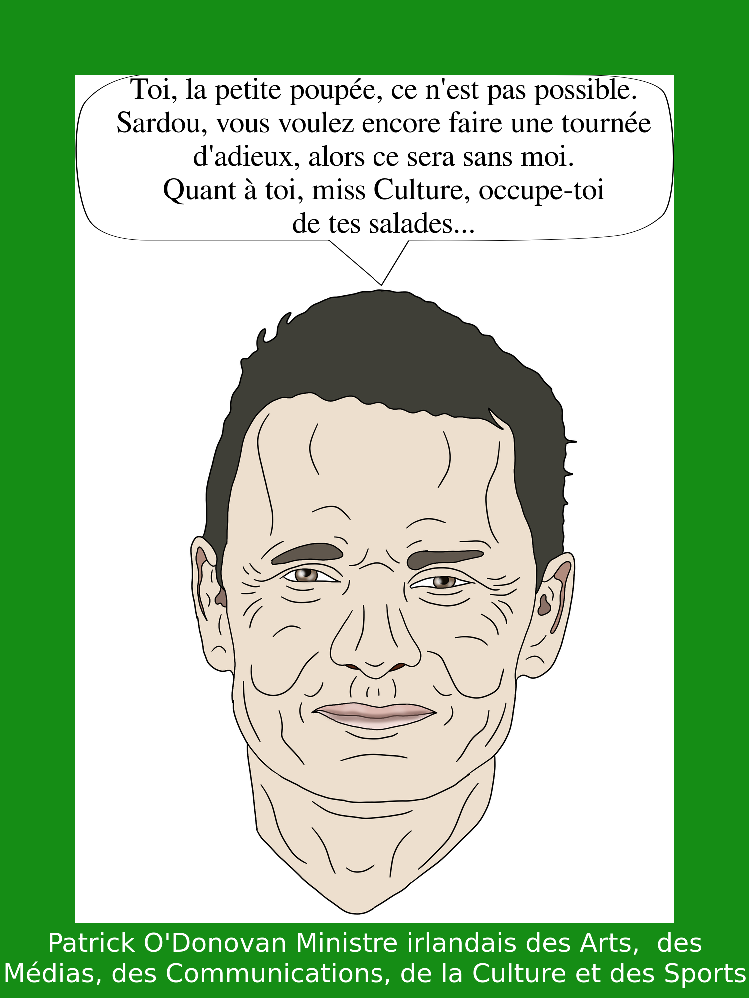 Patrick ODonovan ministre de la Culture et Sport