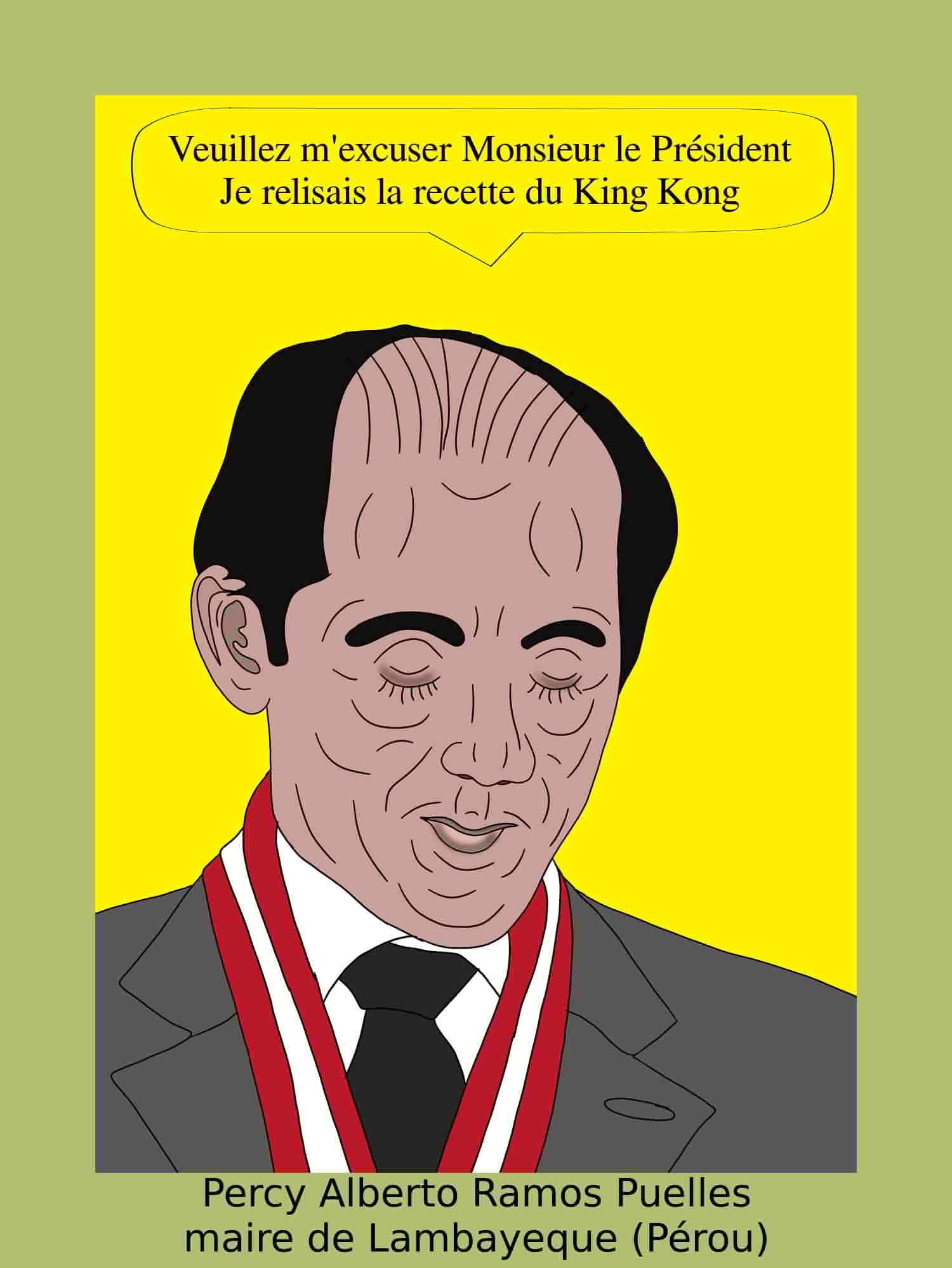 Percy Alberto Ramos Puelles maire de Lambayeque Pérou