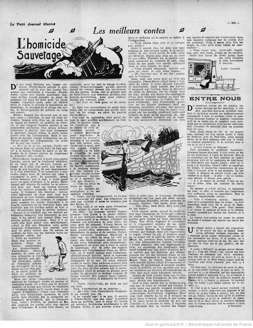 Le Petit journal illustré édition du 25 juin 1922 Société Nationale des Sauveteurs en Mer article page 3 05