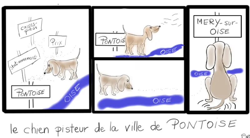 Pontoise chien pisteur desert medical
