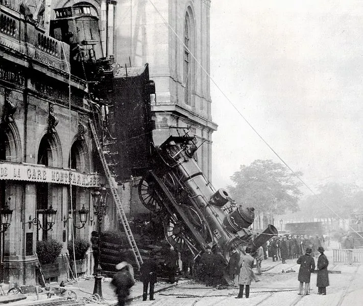 accident gare Montparnasse en 1895