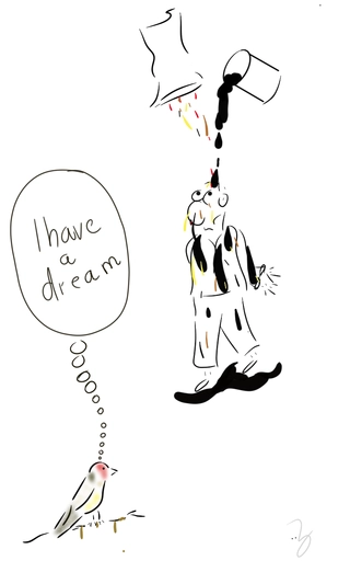 chardonneret chasse à la glu